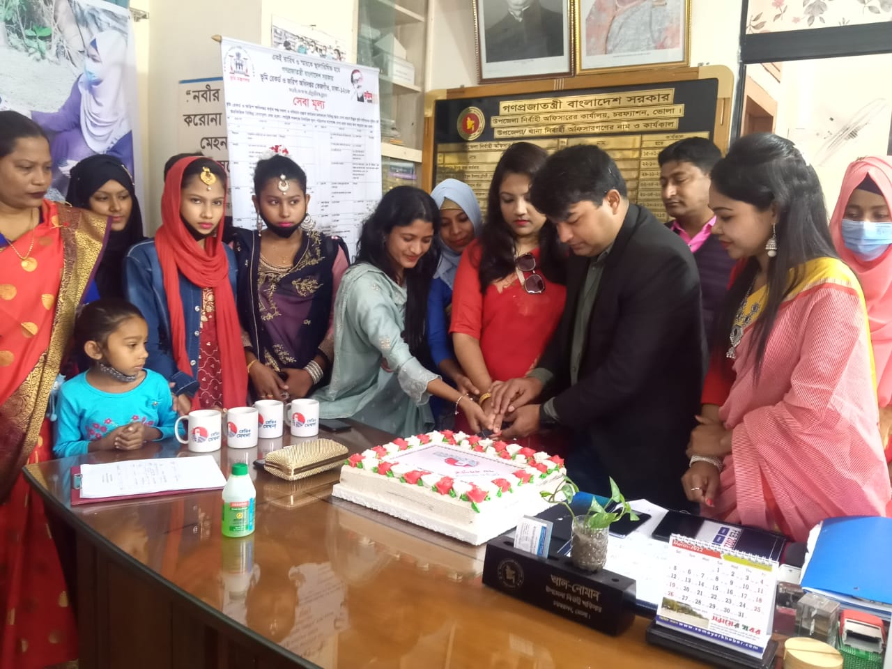 ভোলার চরফ্যাসনে কমিউনিটি রেডিও মেঘনার ৭ম বর্ষপূর্তি উদযাপন