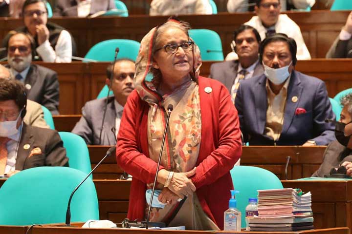 কেনা দামেই গ্রাহকদের গ্যাস নিতে হবে : সংসদে প্রধানমন্ত্রী