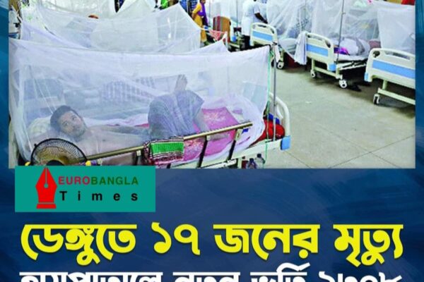 দেশে ডেঙ্গুতে আরও ১৭ জনের মৃত্যু, হাসপাতালে ভর্তি ২,৩০৮ জন